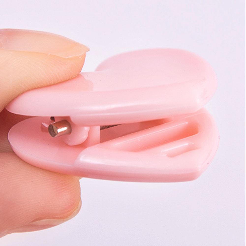 Set 24 10 / 15 / 20 Kẹp Nhựa Mini Màu Hồng In Chữ Dễ Thương Tiện Dụng