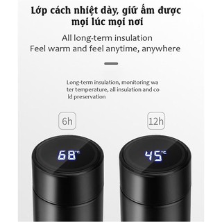 Bình nước giữ nhiệt có đèn Led 500ml