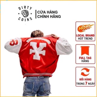 [FREESHIP] Áo khoác Dirty coins Logo form rộng vải Cotton, áo bomber Dirtycoins logo Full tag Unisex