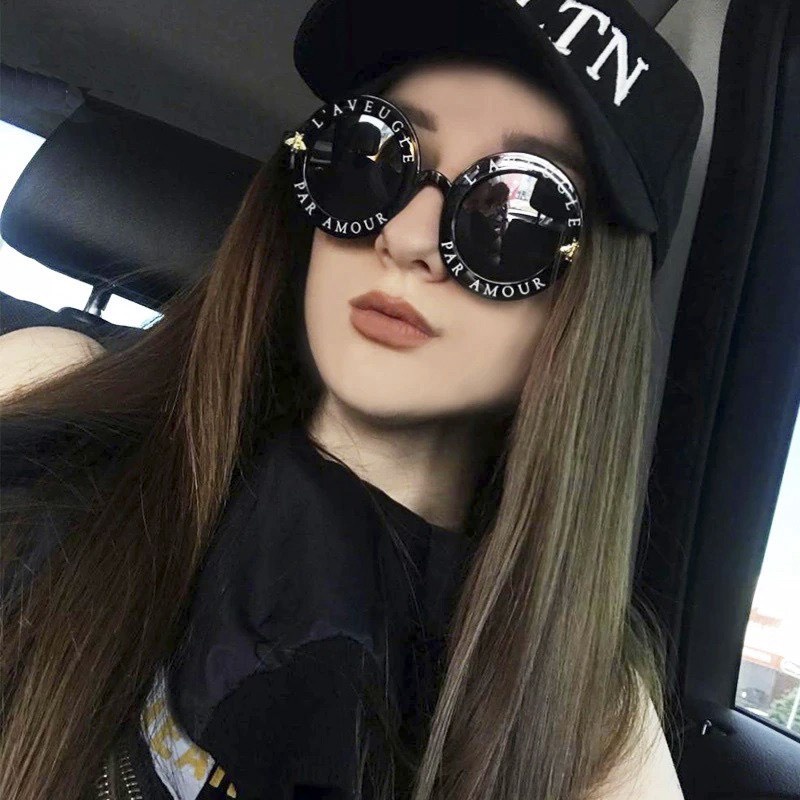 Kính râm thời trang nam nữ gọng Gucci L'AVEUGLE PAR AMOUR , chống tia UV mẫu mới nhất ,mặt nhỏ phong cách cá tính