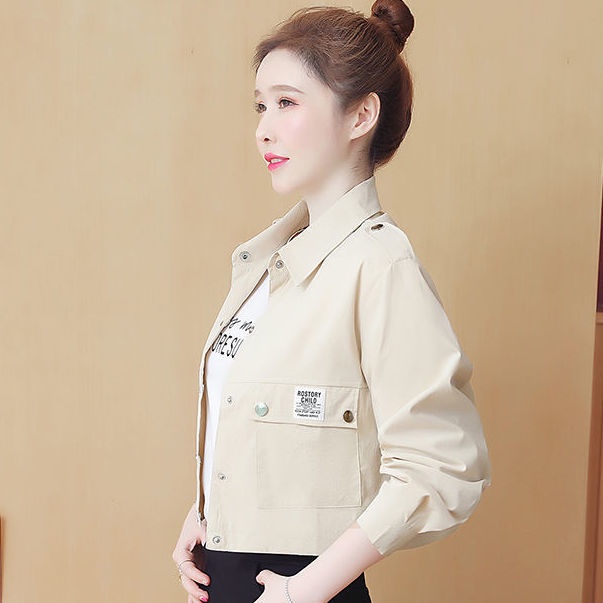 Áo khoác ngắn 2022 mùa thu thời trang nữ trẻ trung