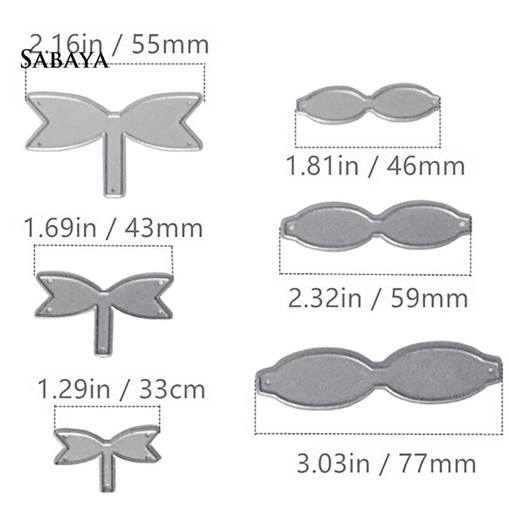 Set 6 khuôn cắt giấy kim loại kiểu dáng độc đáo