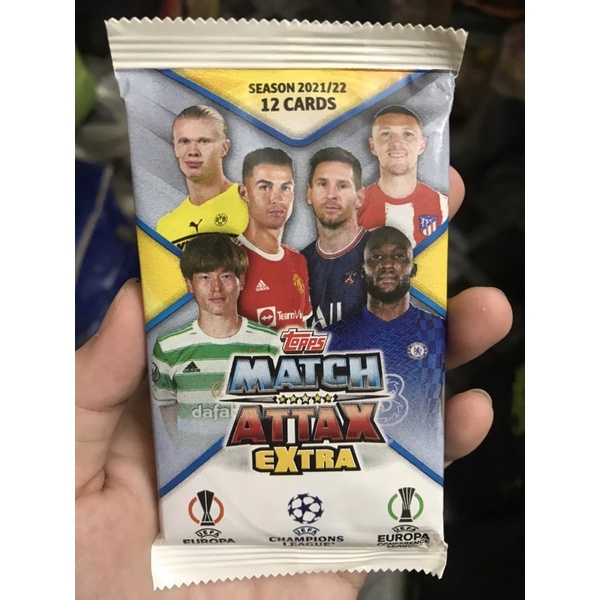 THẺ CẦU THỦ MATCH ATTAX EXTRA 21/22 - Pack 12 thẻ