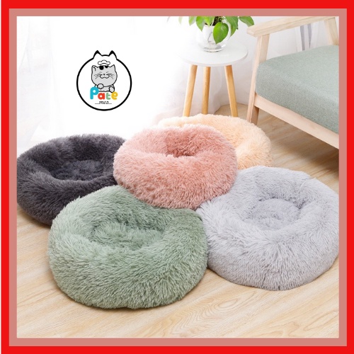 Ổ đệm tròn lông nằm cho chó mèo nhiều size