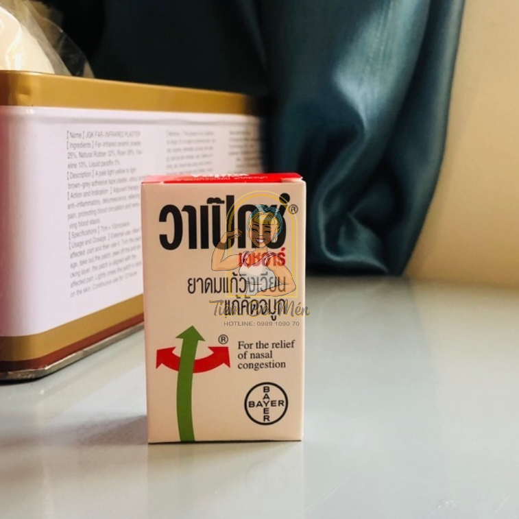 Dầu gió - Thông mũi Vapex Thái Lan 5ml - Bayer Thái Lan Chính Hãng