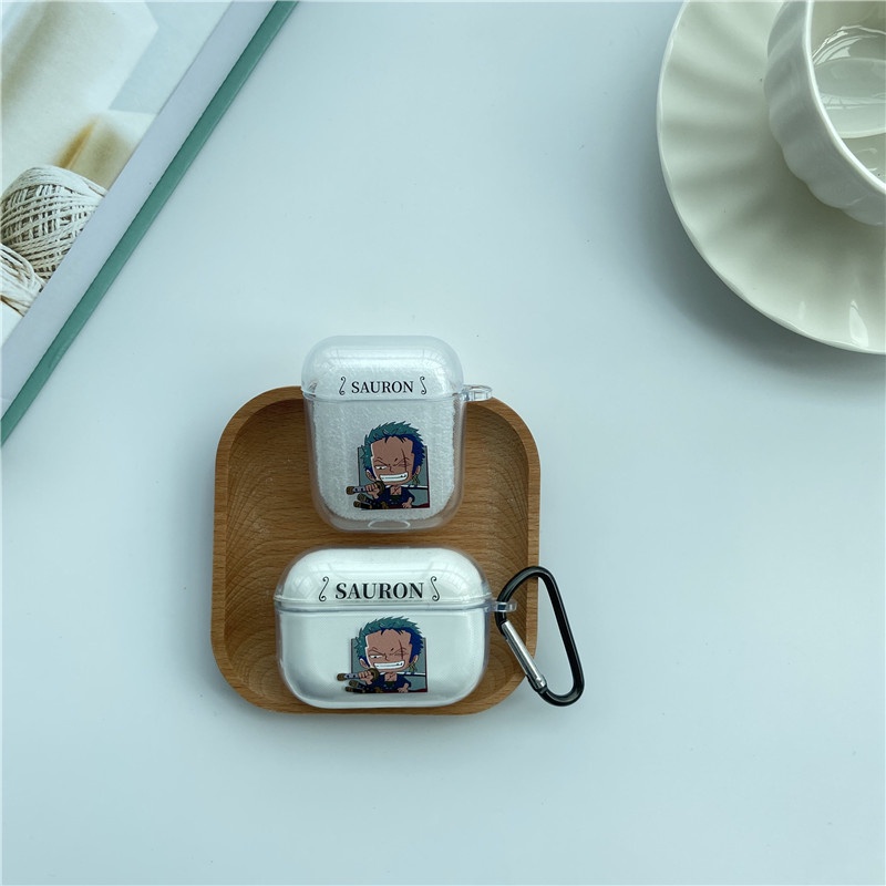 Ốp Bảo Vệ Hộp Đựng Tai Nghe airpods 1/2 Hình One Piece Xinh Xắn
