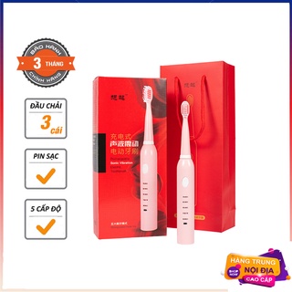Bàn chải đánh răng điện thông minh - Lông mềm, sạch răng, trắng sáng - 5 chế độ đánh răng tự động - BH 3 THÁNG