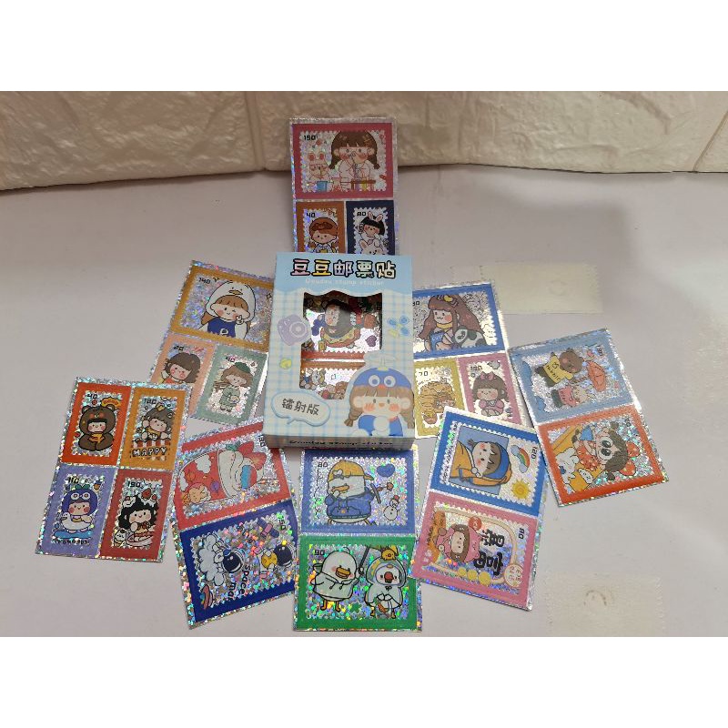 Hộp 8 tấm sticker tem lấp lánh mã TY-1110.