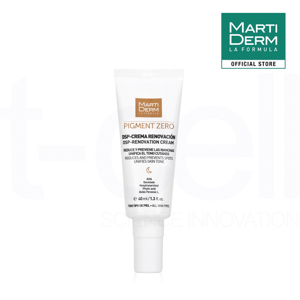 Kem Đêm Làm Sáng Da, Mờ Sắc Tố, Duy Trì Sau Hydroquinone - MartiDerm Pigment Zero DSP Renovation Cream (40ml)