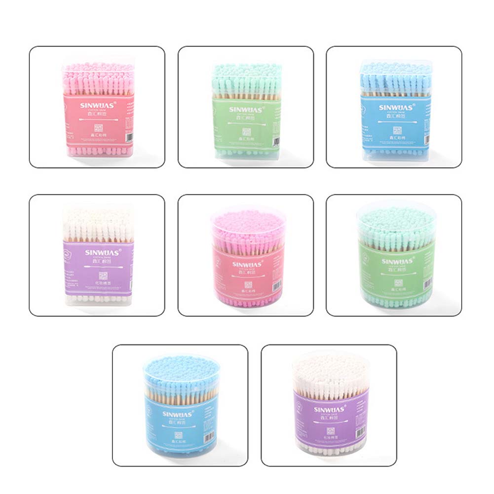 [Hàng mới về] Hộp tăm bông hai đầu làm sạch dùng 1 lần cho nữ