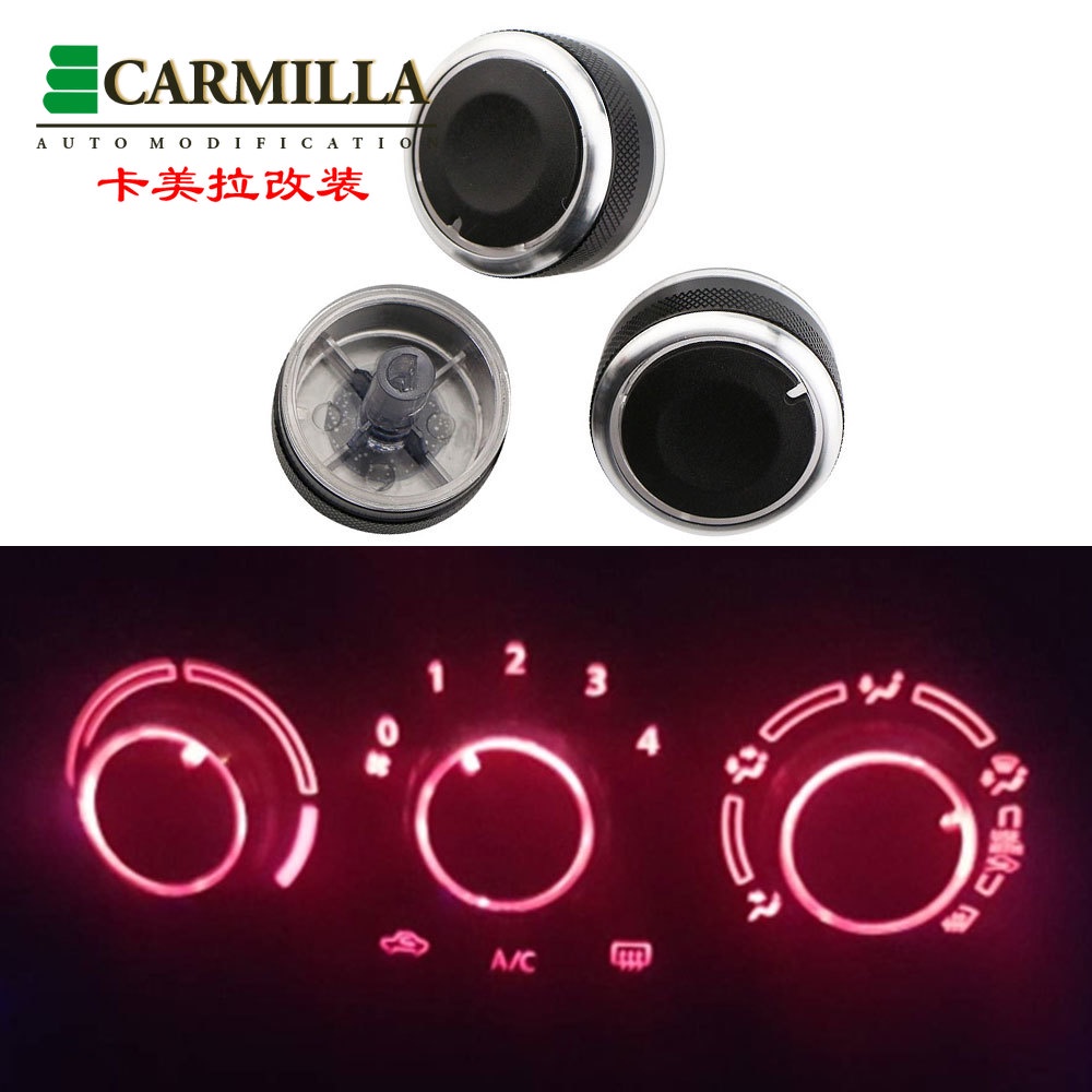 Bộ 3 Nút Vặn Điều Khiển Máy Điều Hòa Bằng Hợp Kim Nhôm Cho mazda 6 mazda6 2006-2015