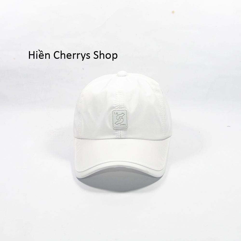 [Nhiều màu] Nón kết nam nữ thời trang vải dù trơn bóng, bọc da mỏ kết của nón độc đáo