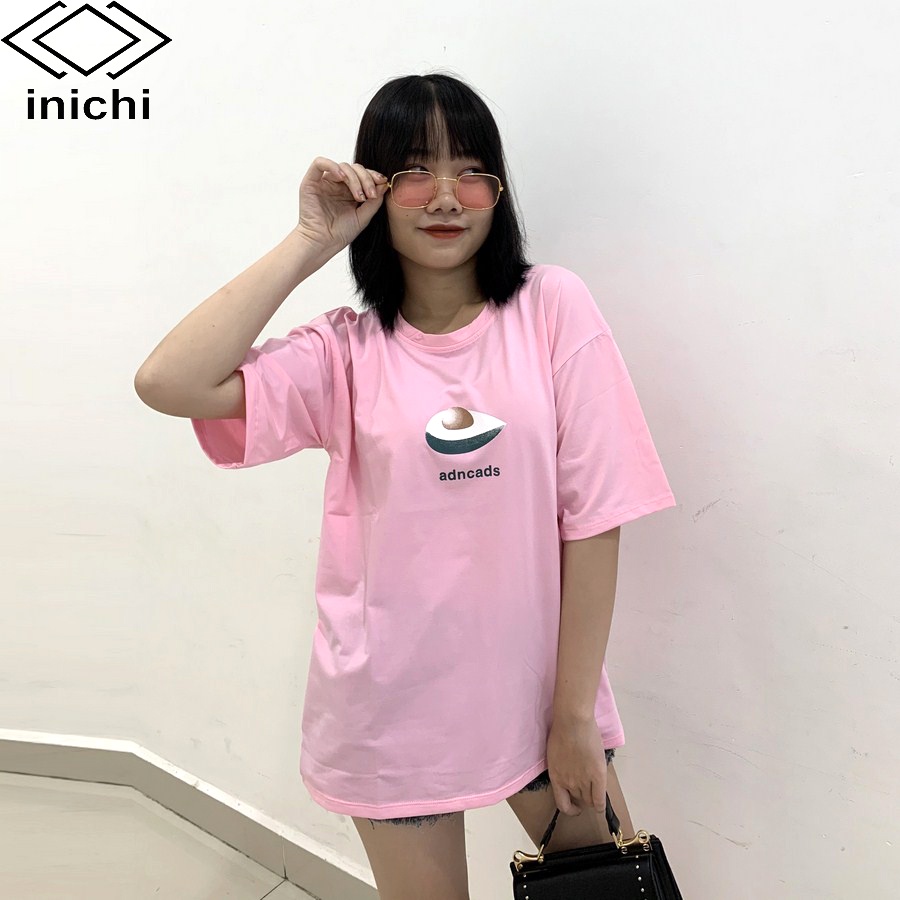 Áo thun tay lỡ INICHI A635 form rộng oversize nam nữ áo phông unisex