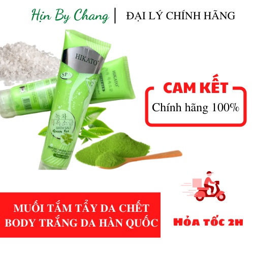 [DATE 2025] Muối tắm tẩy tế bào chết , tẩy vết thâm , trắng da trà xanh Hikato Hàn Quốc chính hãng  450g dùng cho Spa | BigBuy360 - bigbuy360.vn