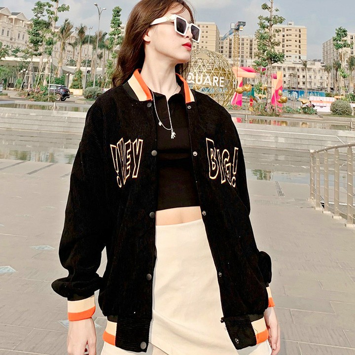 [Mã WASTMAY giảm 15% tối đa 30K đơn 150K] ÁO KHOÁC KAKI NHUNG GÂN Hey Big (M2440 - Ảnh Thật) | BigBuy360 - bigbuy360.vn