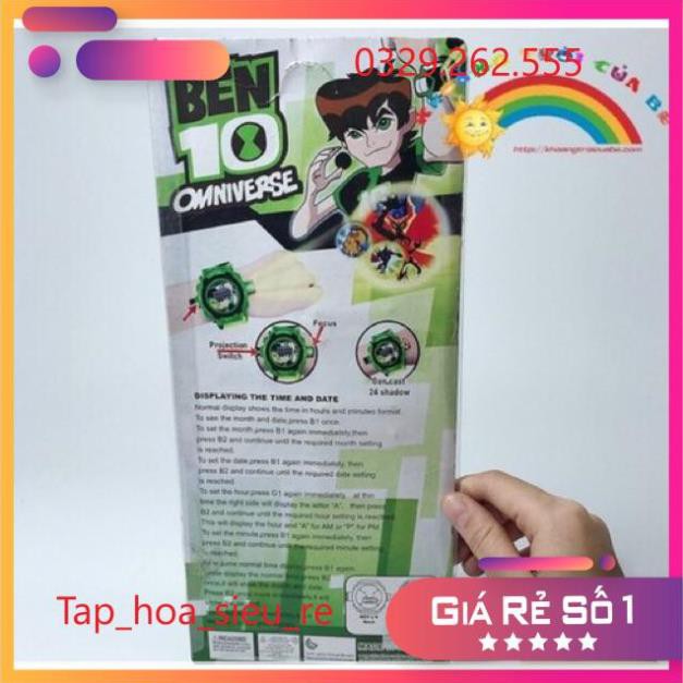 (Rẻ Vô địch) Đồng hồ Ben 10 chiếu hình nhân vật 3D siêu hot | BigBuy360 - bigbuy360.vn