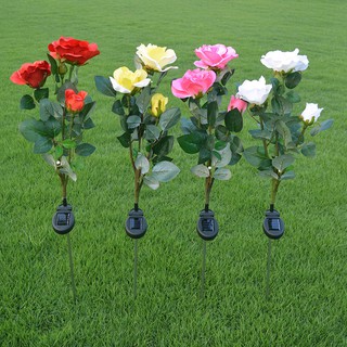 ĐÈN NĂNG LƯỢNG MẶT TRỜI - HÌNH DÁNG HOA HỒNG