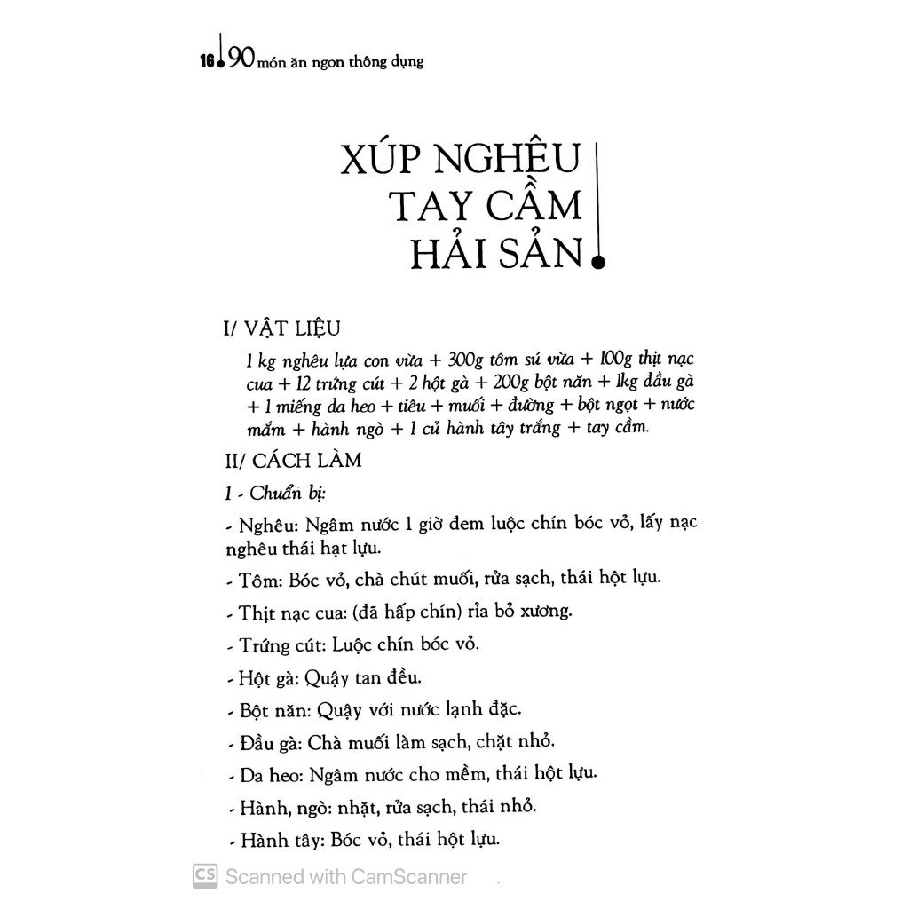 Sách - 90 Món Ăn Ngon Thông Dụng