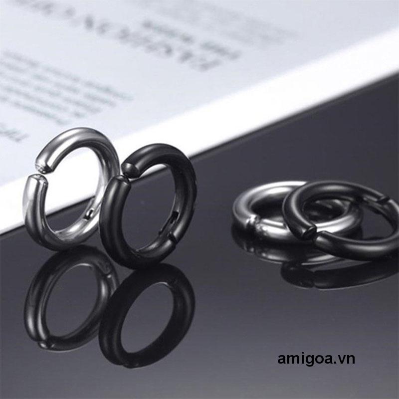 ✨✨Khuyên Kẹp Vành Tai Dạng Kẹp Hai Mặt Bằng Thép Không Gỉ