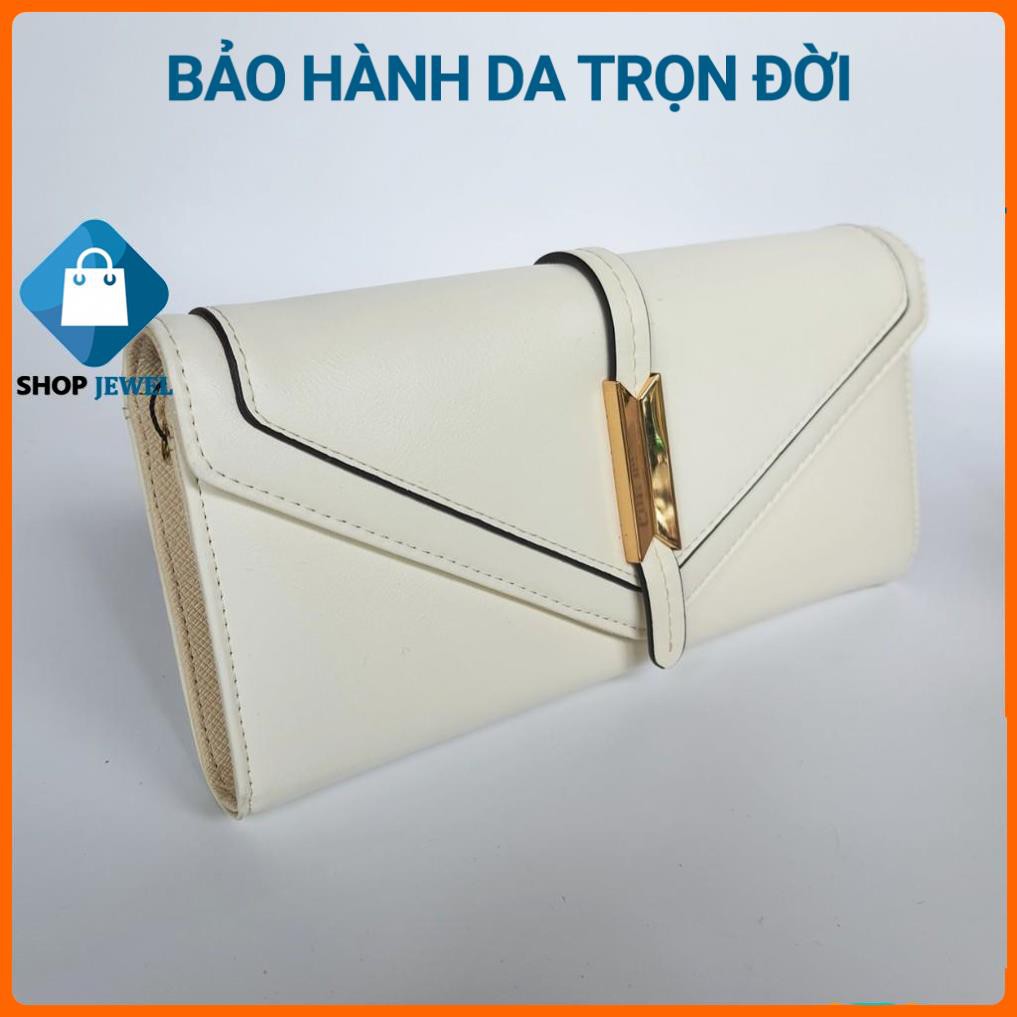 Ví Cầm Tay Nữ, Bóp Nữ Cầm Tay Thanh Lịch 3 Ngăn Phù Hợp Với Quý Cô, Quý Bà - Shop Jewel