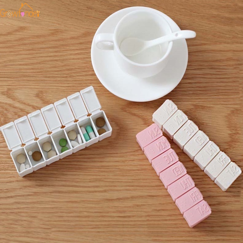 1 Hộp Đựng Thuốc 7 Ngăn Chống Bụi Bẩn Có Sức Chứa Lớn Và Sức Chứa Lớn Dùng Đi Du Lịch