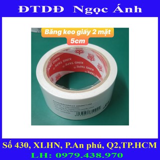 Băng keo giấy 2 mặt  2p5 đến 5p cao cấp