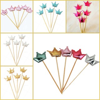 Que cắm da phồng - Trang trí bánh kem,trang trí bánh sinh nhật - 6 cây/ bịch