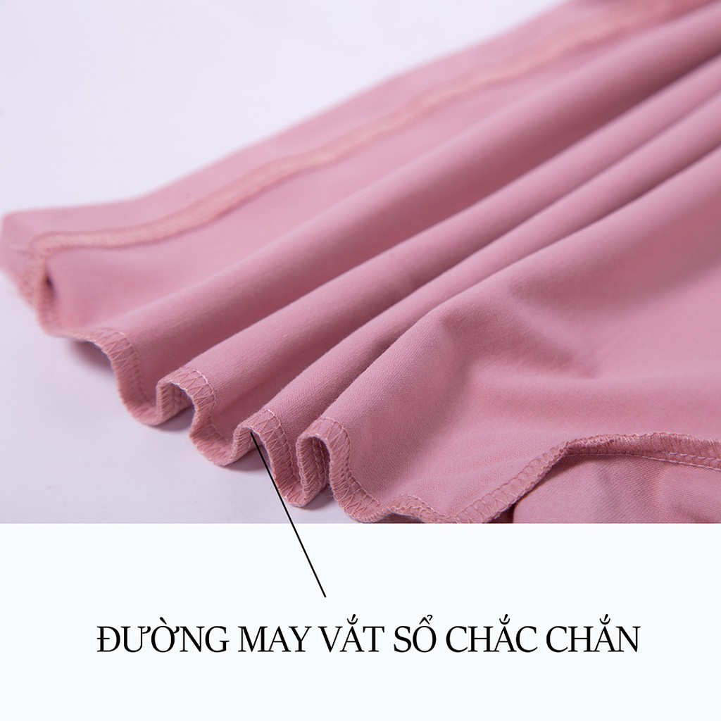 Bộ bé gái dài tay mặc nhà chất thun cotton in hình hươu cao cổ thời trang cao cấp Herokids GB35