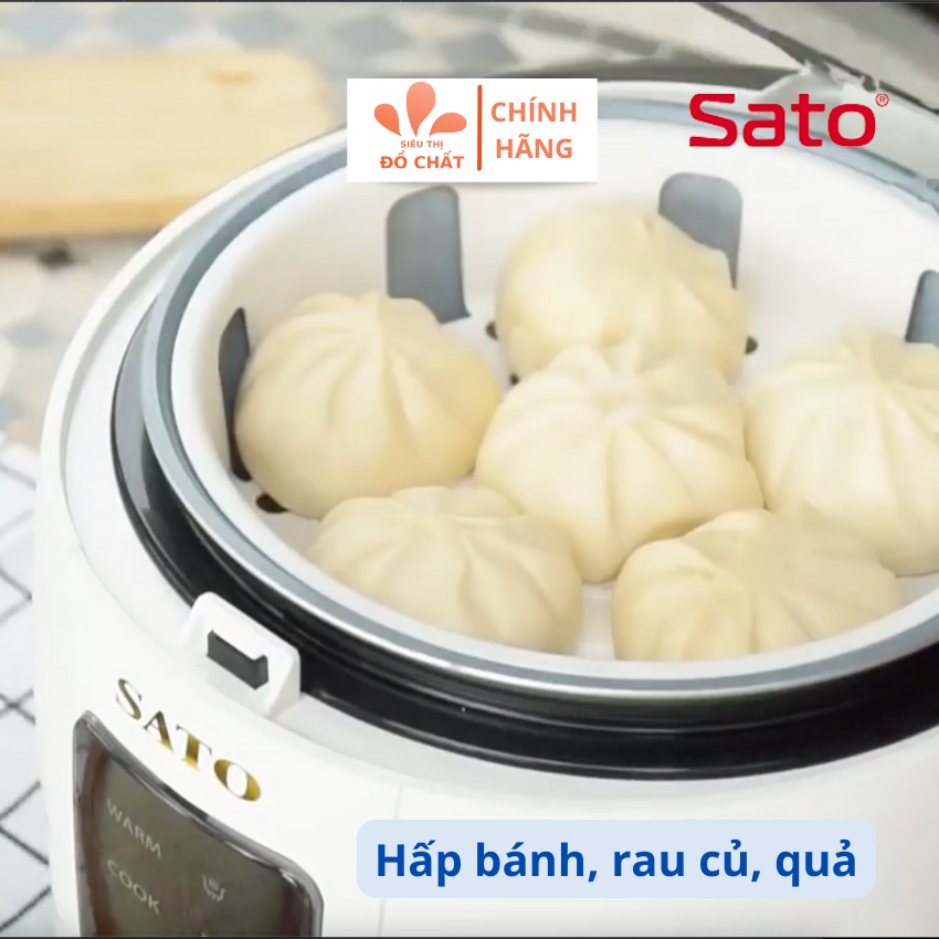 Nồi cơm điện SATO Model 18F061, Dung tích 1.8L, Công nghệ Nhật Bản - BH chính hãng 12 tháng