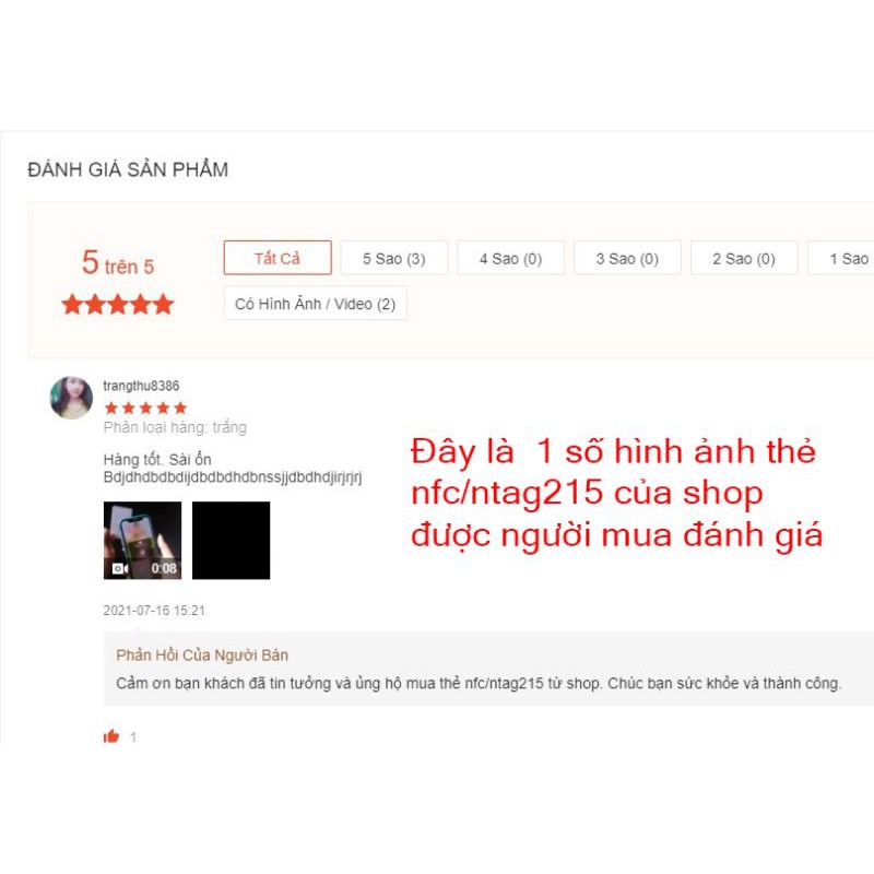 [Thẻ thông minh NFC/NTAG215] ghi thông tin cá nhân nhanh chóng | BigBuy360 - bigbuy360.vn