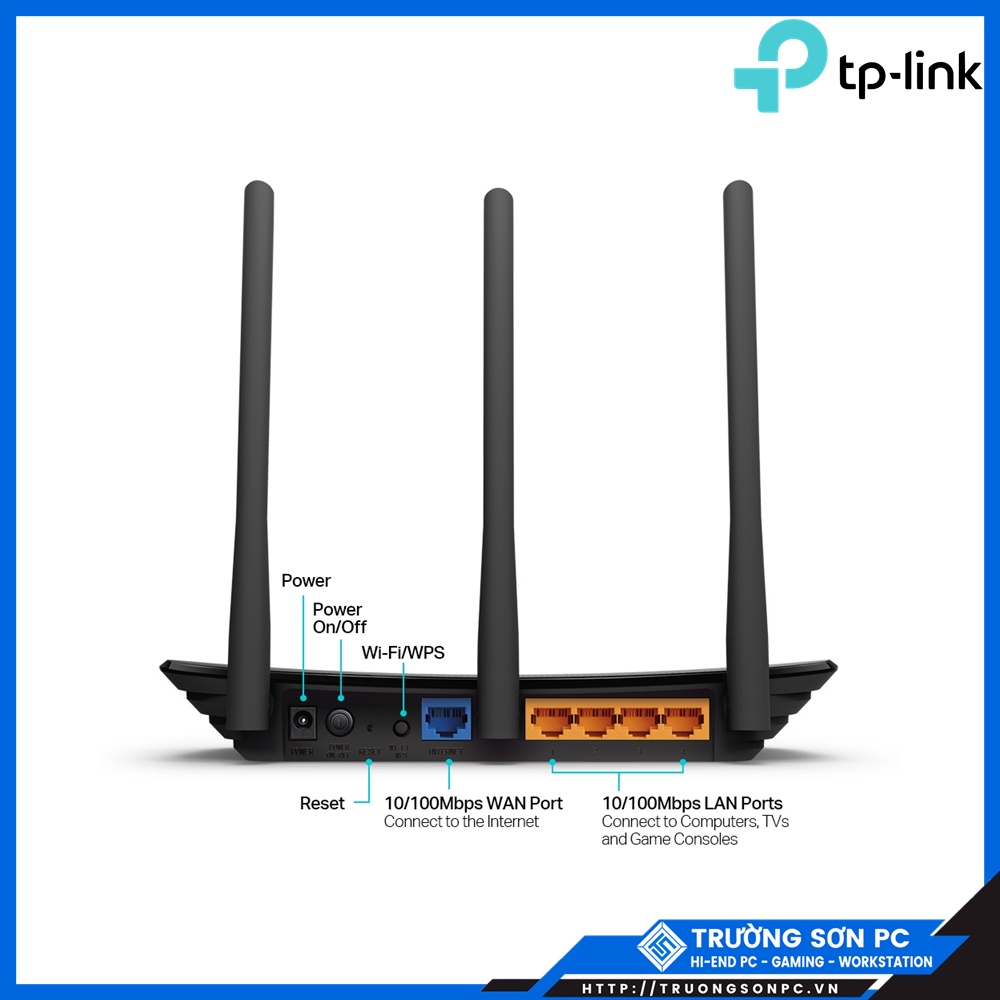 Bộ Phát Wifi TPLink TLWR940N 2 Dâu 450Mbps | Router Wifi 940N