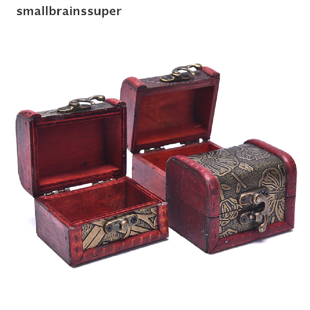 Hộp Gỗ Mini Đựng Trang Sức Phong Cách Cổ Điển