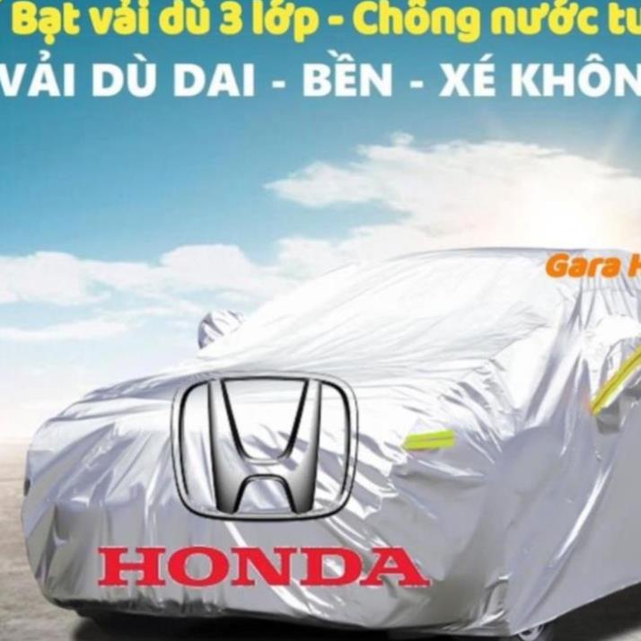 Bạt Phủ Ô Tô Vải Dù Honda CRV, Brio, City, HRV, Accord, Civic, Jazz chống nóng, chống nước tuyệt đối, có phản quang