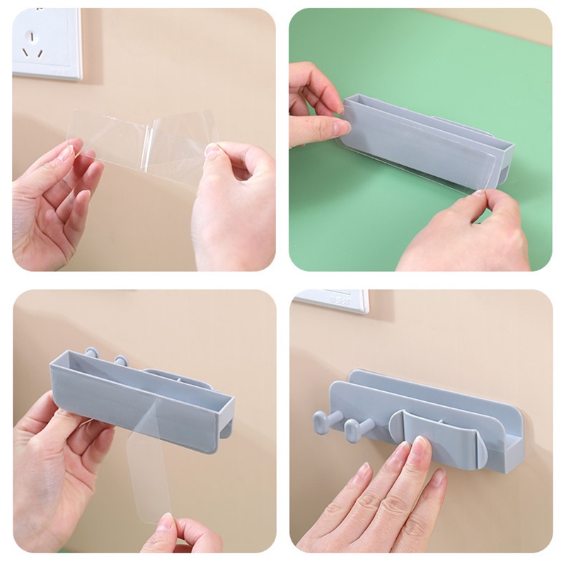 Giá Đỡ Điện Thoại Đa Năng 3 Trong 1 Gắn Tường Không Cần Đục Lỗ