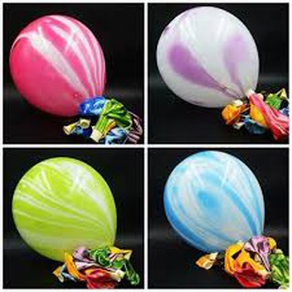 100 qủa bong bóng vân đá sơn thủy 25cm 10''