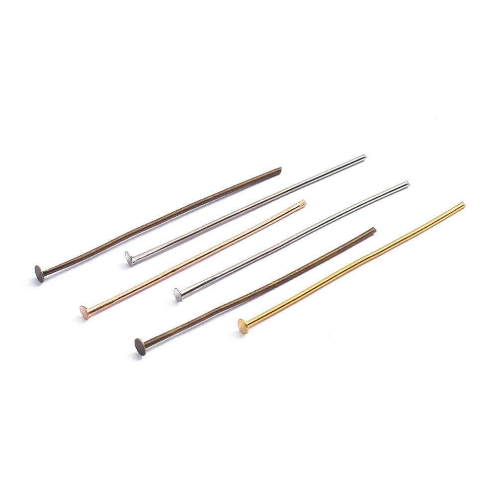 Ghim đầu dẹt Beadia bằng kim loại đa năng tiện dụng làm trang sức DIY