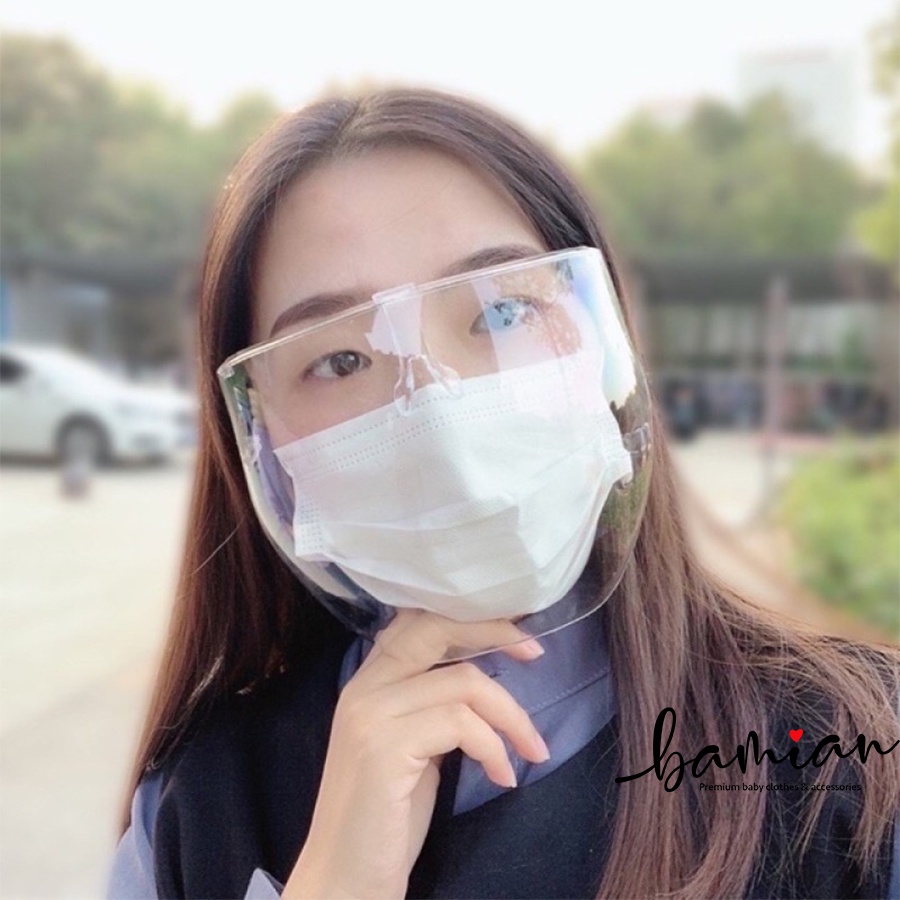 Kính chống giọt bắn Face Shield phòng dịch chống gió bụi an toàn bền đẹp