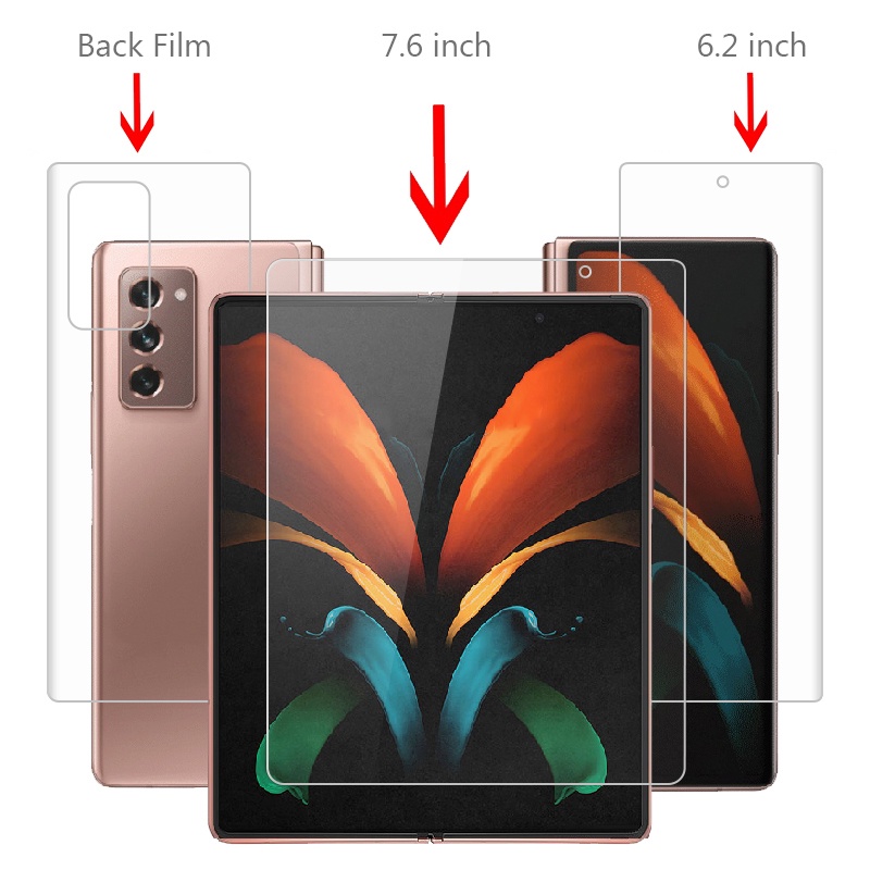 Miếng Dán Hydrogel Mềm Nhám Trong Suốt Siêu Nhẹ Bảo Vệ Màn Hình Cho Samsung Galaxy Z Fold 4 3 2 Z Fold4 5G W22 W21 W20 HD