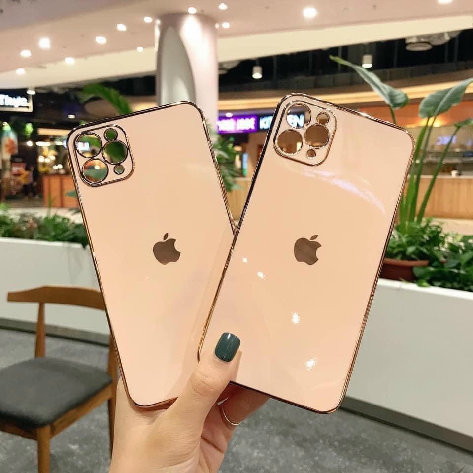 6/6s/6plus/6splus Ốp dẻo viền vuông giả IP 12 bảo vệ camera