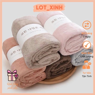 Khăn tắm spa lông cừu hàn quốc to cao cấp giá rẻ size lớn 70x140cm mềm mịn siêu thấm