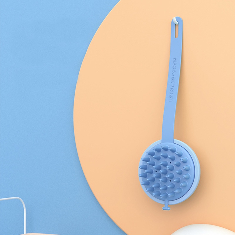 [Hàng mới về] Lược silicon nhỏ gọn dùng khô và ướt hỗ trợ gội đầu và mát xa da đầu thoải mái khi tắm
