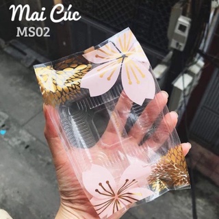 100 bô khay kèm túi mẫu mai cúc 150gr-200gr