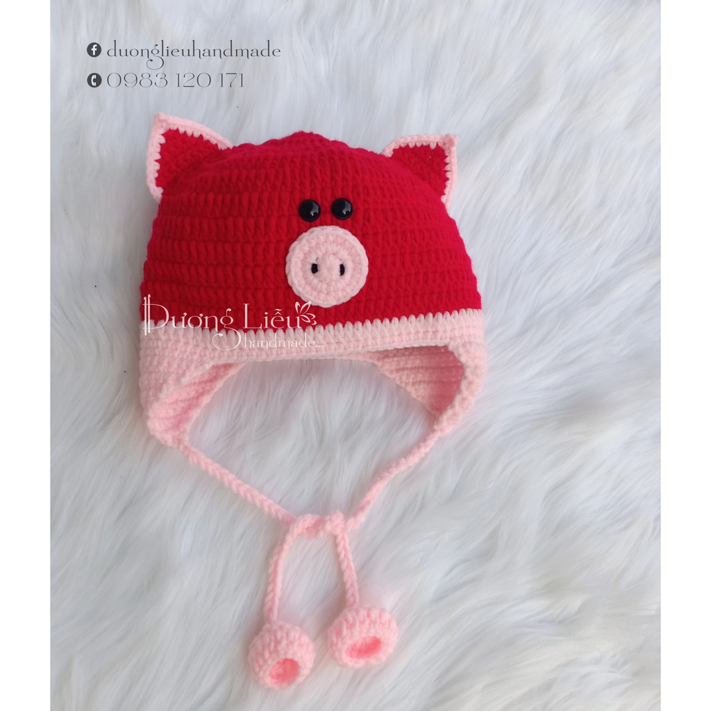 NÓN LEN TRÙM TAI CHO BÉ HÌNH THÚ.