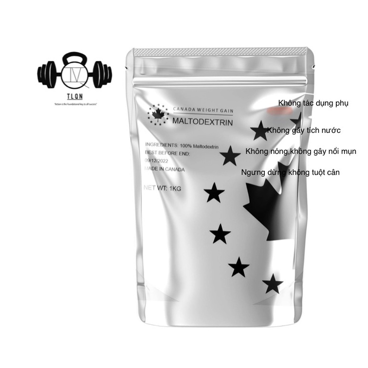 Combo 2 Túi Sữa Tăng Cân Maltodextrin Tặng 1 Bình Lắc