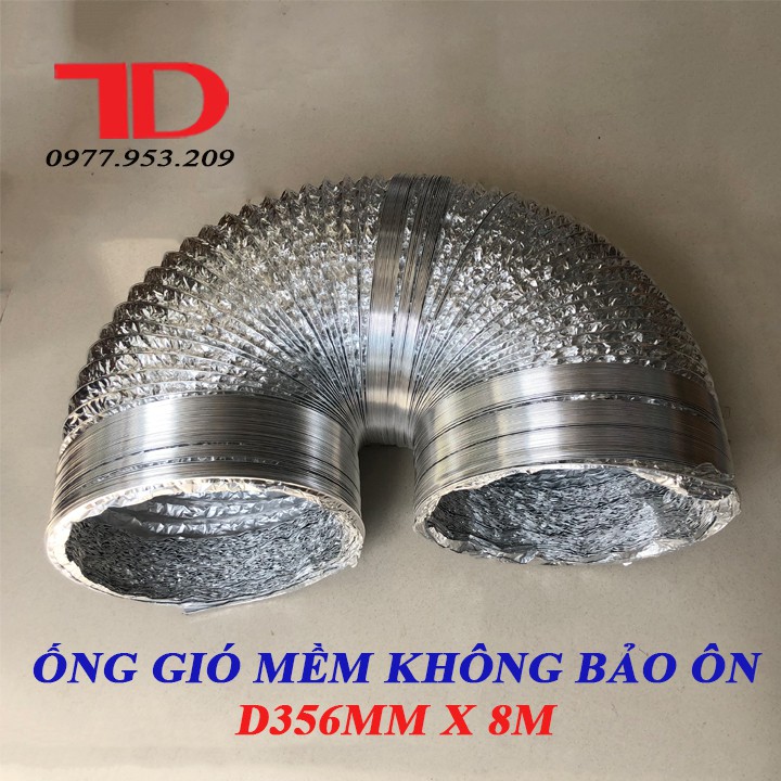 Ống gió mềm không bảo ôn D356mm x 8m