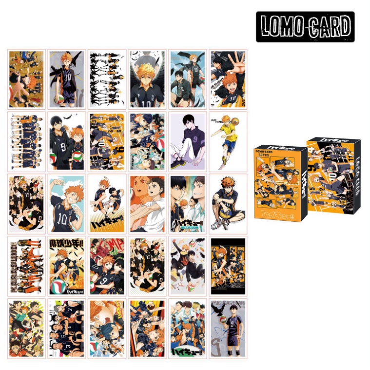 Bộ 30 thẻ ảnh lomo card anime manga Haikyuu cực ngầu