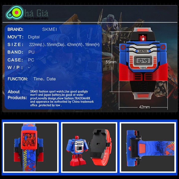Đồng Hồ Trẻ Em Siêu Nhân SKMEI 1095 | BigBuy360 - bigbuy360.vn
