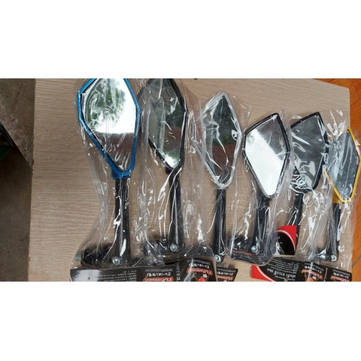 Gương xe máy Gương 5 cạnh thời trang xoay 360 độ đủ màu lắp cho mọi loại xe