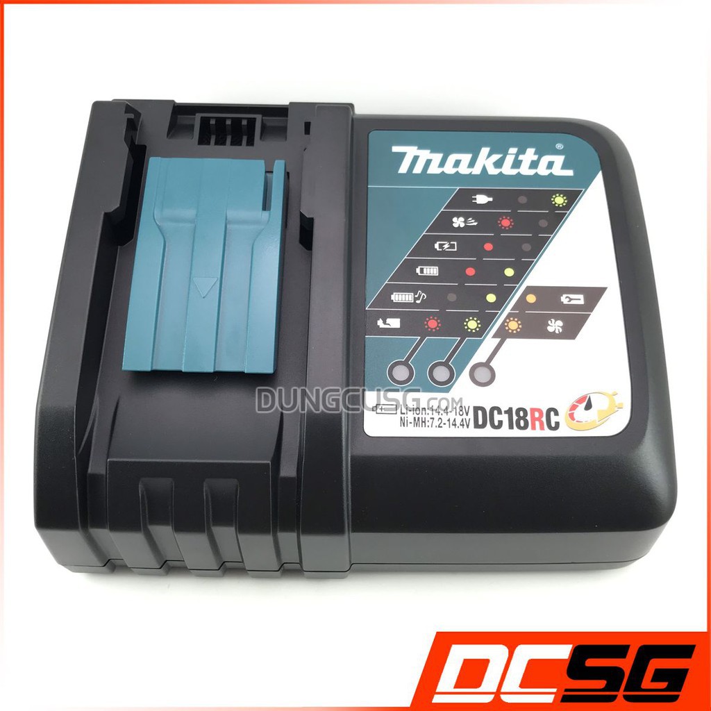 Bộ sạc nhanh 14.4V/18V DC18RC Makita 195584-2 (không hộp)