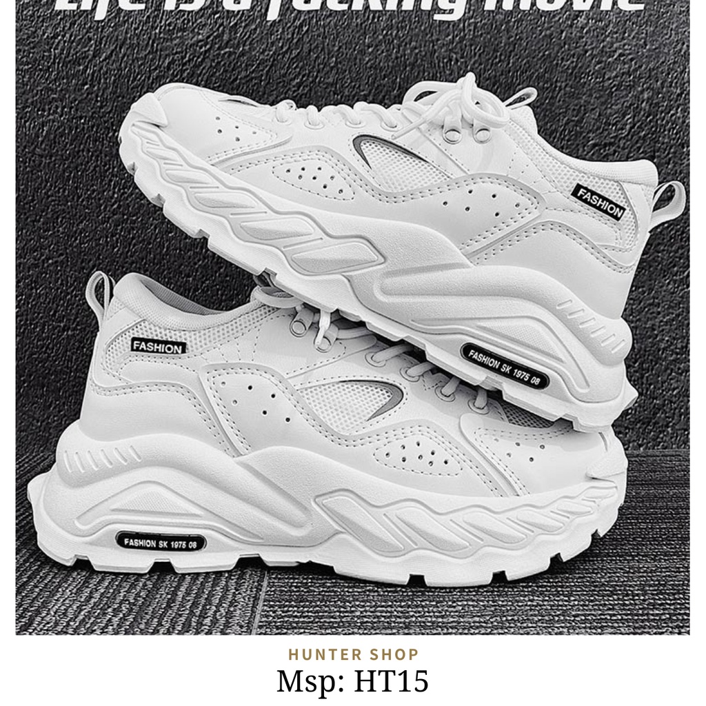 Giày Nam 2022, Sneaker Nam Phong Cách Cực Ngầu - Mã HT15 Phản Quang